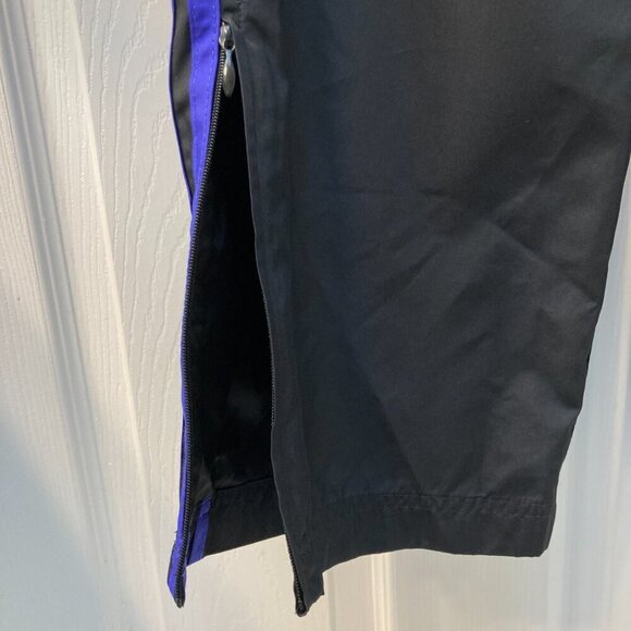 Vintage Adidas Black 3 Purple Stripes Athletic Track Pants Size Medium - Picture 8 of 10